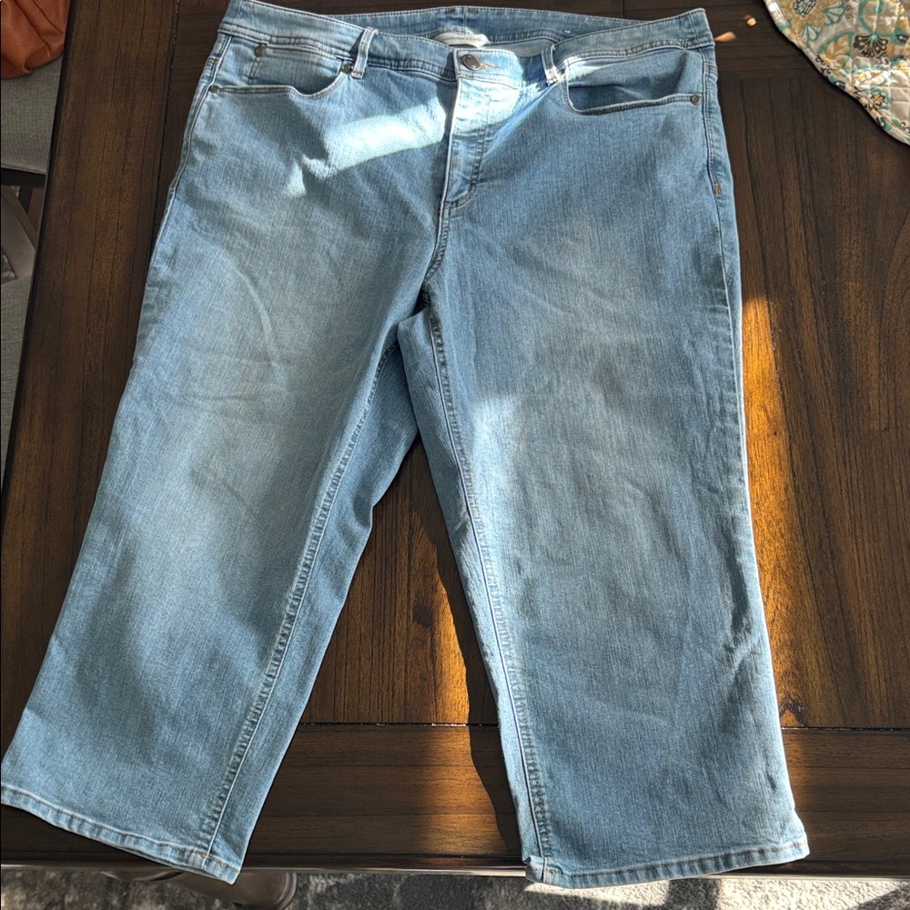 Christopher & Banks Light Blue Capris